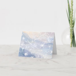 Tarjeta Festiva Ventana descongelada | Hermosa escena de invierno