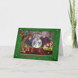 Tarjeta Festiva Ventana navidades
