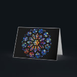 Tarjeta Festiva Ventana Rosa moderna<br><div class="desc">Ventana Rosa,  Catedral de Grace,  San Francisco,  California</div>