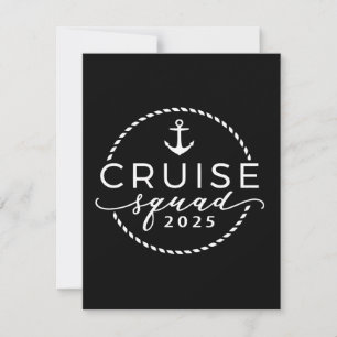 Tarjeta Festiva Verano De La Familia Cruise Squad 2025