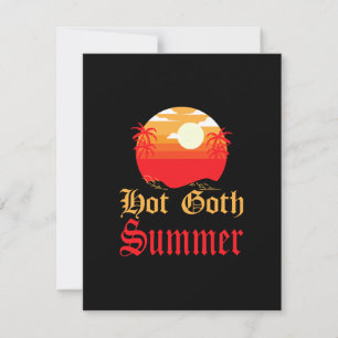 Tarjeta Festiva verano gótico caliente