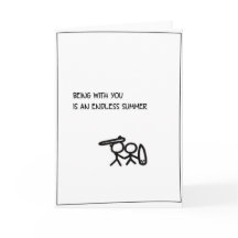 'Verano interminable' - Surfing Valentine Card