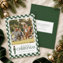 Verde Foto de Familia de Cascanueces de Cuadros Na