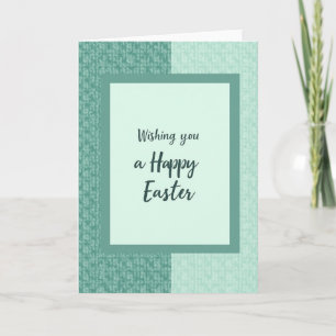 Tarjeta festiva verde turquesa para las fiestas