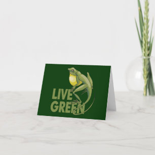 Tarjeta Festiva Verde vivo