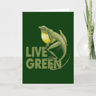 Tarjeta Festiva Verde vivo