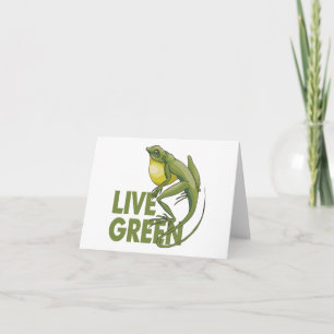 Tarjeta Festiva Verde vivo
