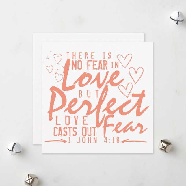 Tarjeta Festiva Verso de la Biblia día de San Valentín: 1 Juan 4:1 (Anverso/Reverso In Situ)