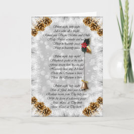 Tarjeta Festiva Verso nocturno silencioso