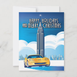 Tarjeta Festiva Vette legendaria elegante en crucero