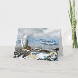 Tarjeta Festiva Viaje al Polo Norte