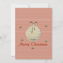 Tarjeta Festiva Viaje de vacaciones de oro retro