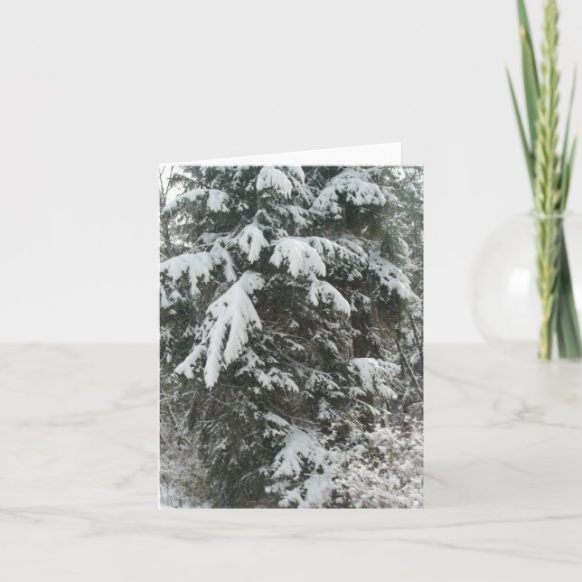 Tarjeta Festiva Viaje del invierno (Anverso)