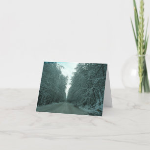 Tarjeta Festiva Viaje del invierno