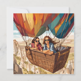 Tarjeta Festiva Viaje en globo aerostático en Cappadocia, Turquía