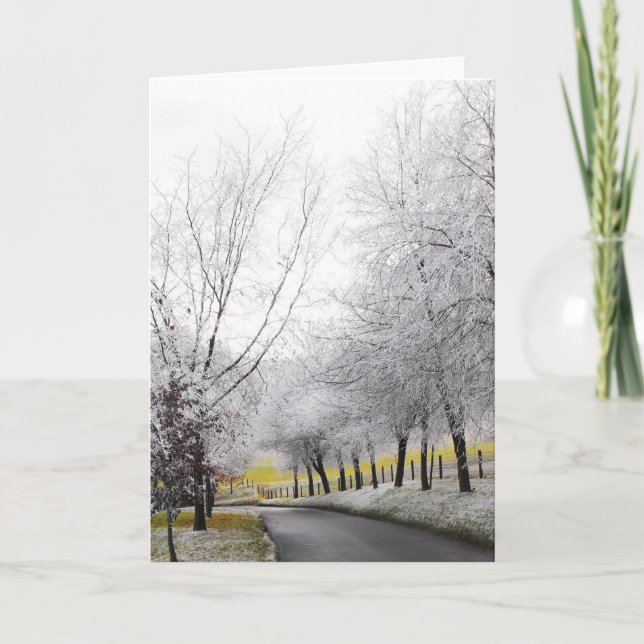 Tarjeta Festiva Viaje escarpado (Anverso)