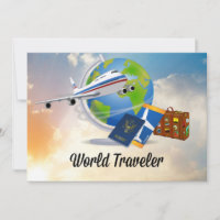Viajero del mundo, lleno y listo para irse