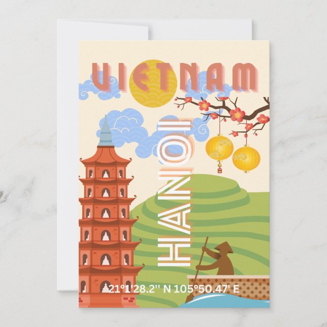 Tarjeta Festiva Viajes de Vietnam (Anverso)