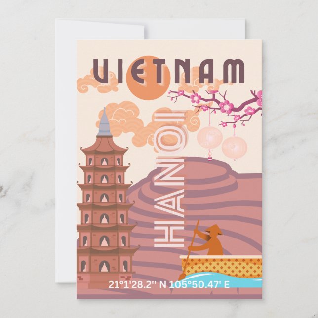 Tarjeta Festiva Viajes de Vietnam (Anverso)