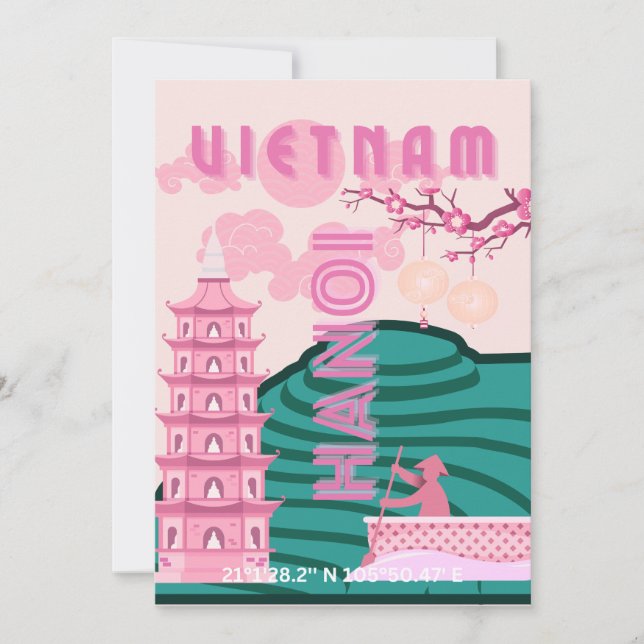 Tarjeta Festiva Viajes de Vietnam (Anverso)