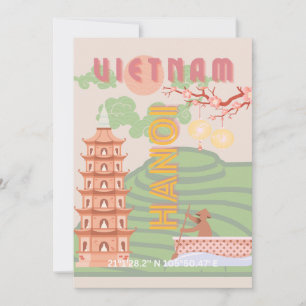 Tarjeta Festiva Viajes de Vietnam, cosecha