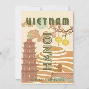 Tarjeta Festiva Viajes de Vietnam, cosecha