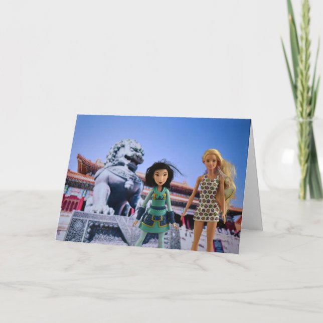 Tarjeta Festiva Viajes mundiales.China. (Anverso)