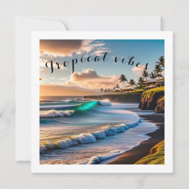 Tarjeta Festiva Vibes tropicales