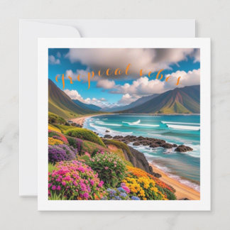 Tarjeta Festiva Vibes tropicales