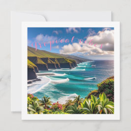 Tarjeta Festiva Vibes tropicales