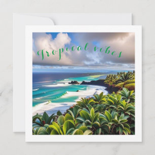 Tarjeta Festiva Vibes tropicales