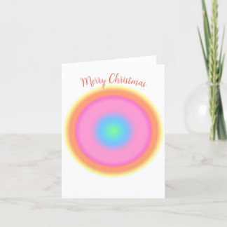 Tarjeta Festiva Vibraciones positivas - Ho de gradiente radial col