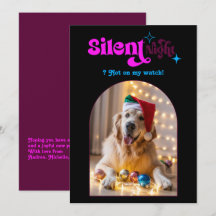 Vibraciones Retro Divertidas Foto Navideña Retro d