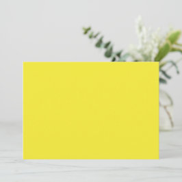 Tarjeta Festiva Vibrant Solid Yellow Background