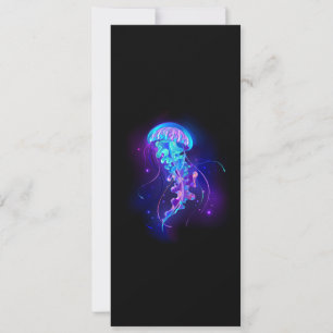 Tarjeta Festiva Vibrante color Glustre medusas