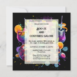 Tarjeta Festiva Vibrante Haz que tomes alcohol en la fiesta de Hal