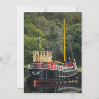 Vic32 Puffer Boat en la cuenca del Canal de Crinan