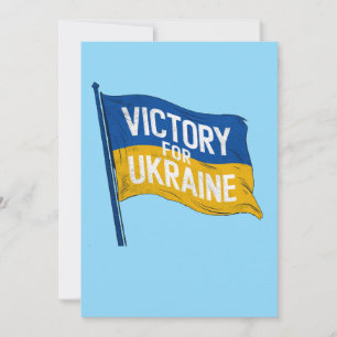 Tarjeta Festiva Victoria para la bandera de Ucrania, arte patriota