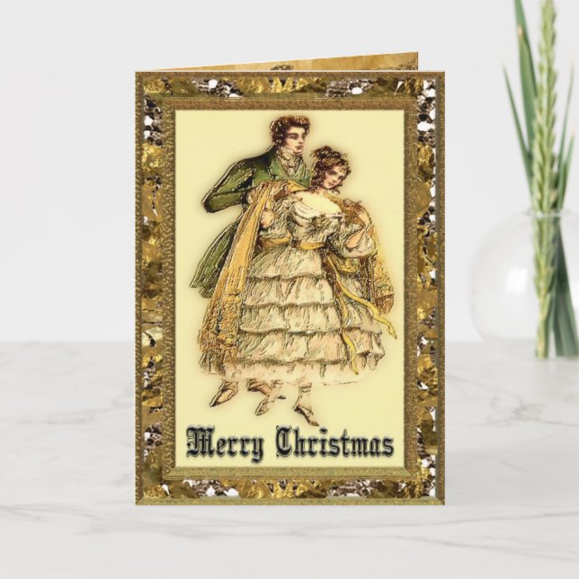 Tarjeta Festiva Victorian mágico romántico (Anverso)