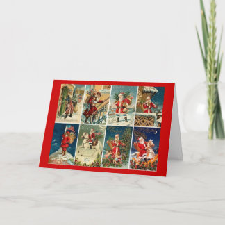 Tarjeta Festiva Victorian Santa