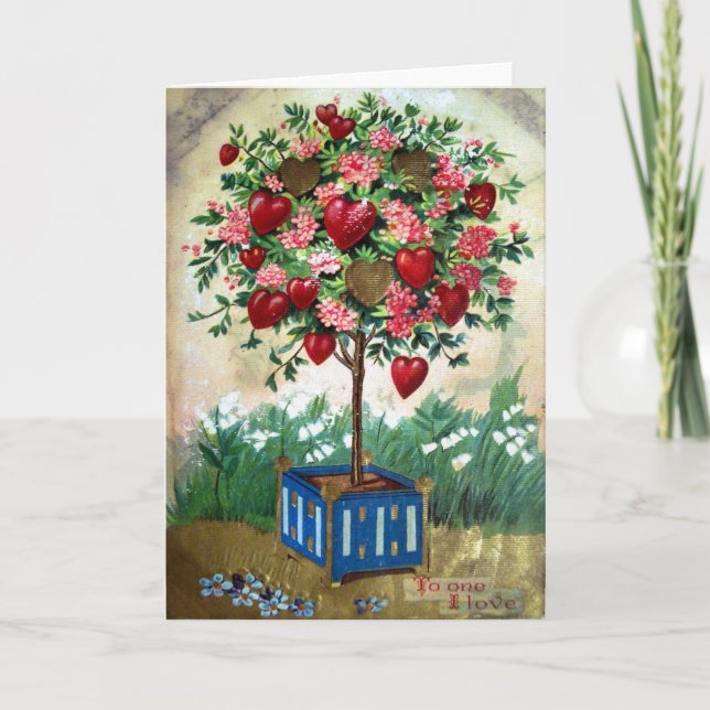 Tarjeta Festiva Victorian Valentine (Anverso)