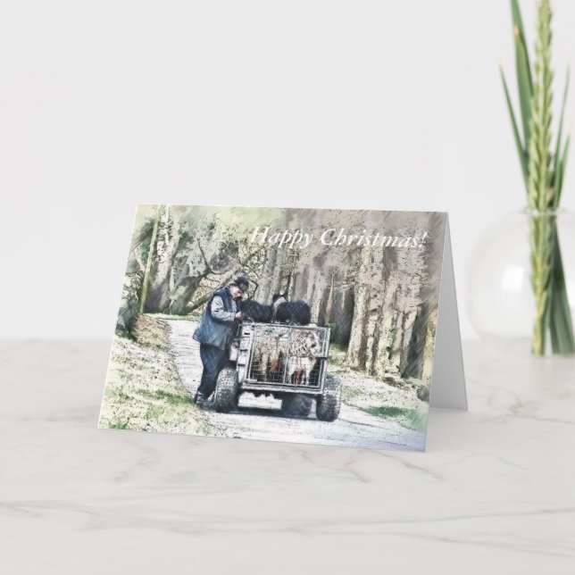 Tarjeta Festiva VIDA AGRÍCOLA DE navidades (Anverso)