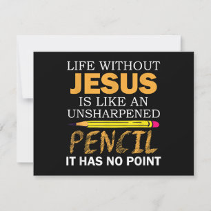 Tarjeta Festiva Vida sin Jesús Graciosa Religiosidad Cristiana