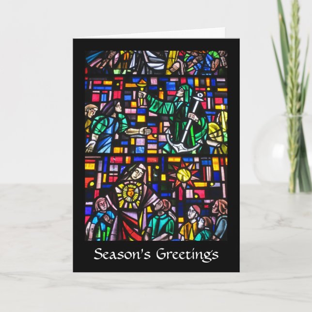 Tarjeta Festiva vidrio emplomado (Anverso)