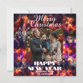 Tarjeta Festiva Vidrio teñido brumoso Foto multicolores