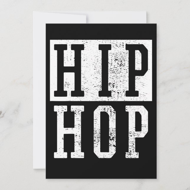 Tarjeta Festiva Vieja Escuela 90 años 90 Hip Hop Rap Damiseta (Anverso)