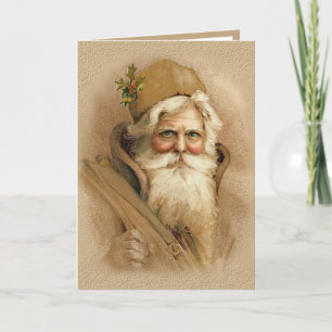Tarjeta Festiva Viejo Mundo Santa 2