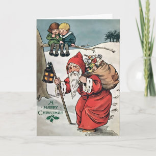 Tarjeta Festiva Viejo Santa Vieja