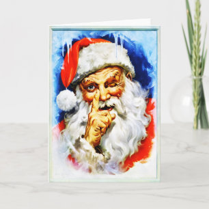 Tarjeta Festiva Viejo santo alegre Nick