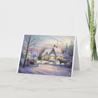 Tarjeta Festiva viejo-tiempo-navidad